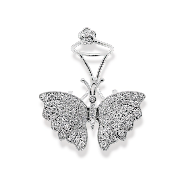 Butterfly Diamond Ring