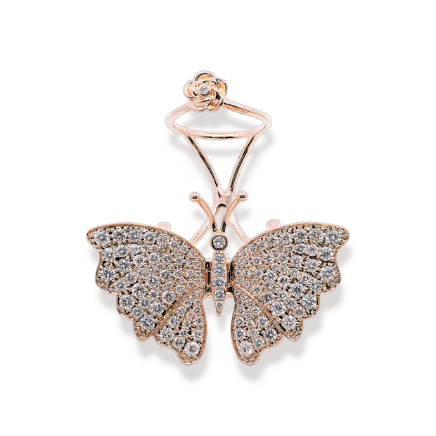 Butterfly Diamond Ring