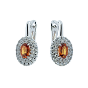 Diamond English Lock Earring