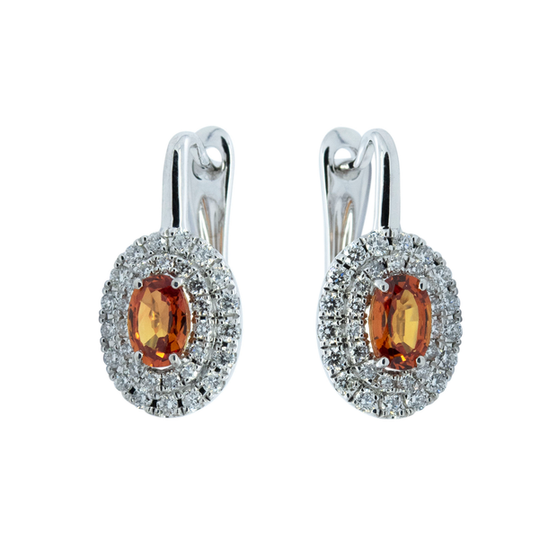 Diamond English Lock Earring