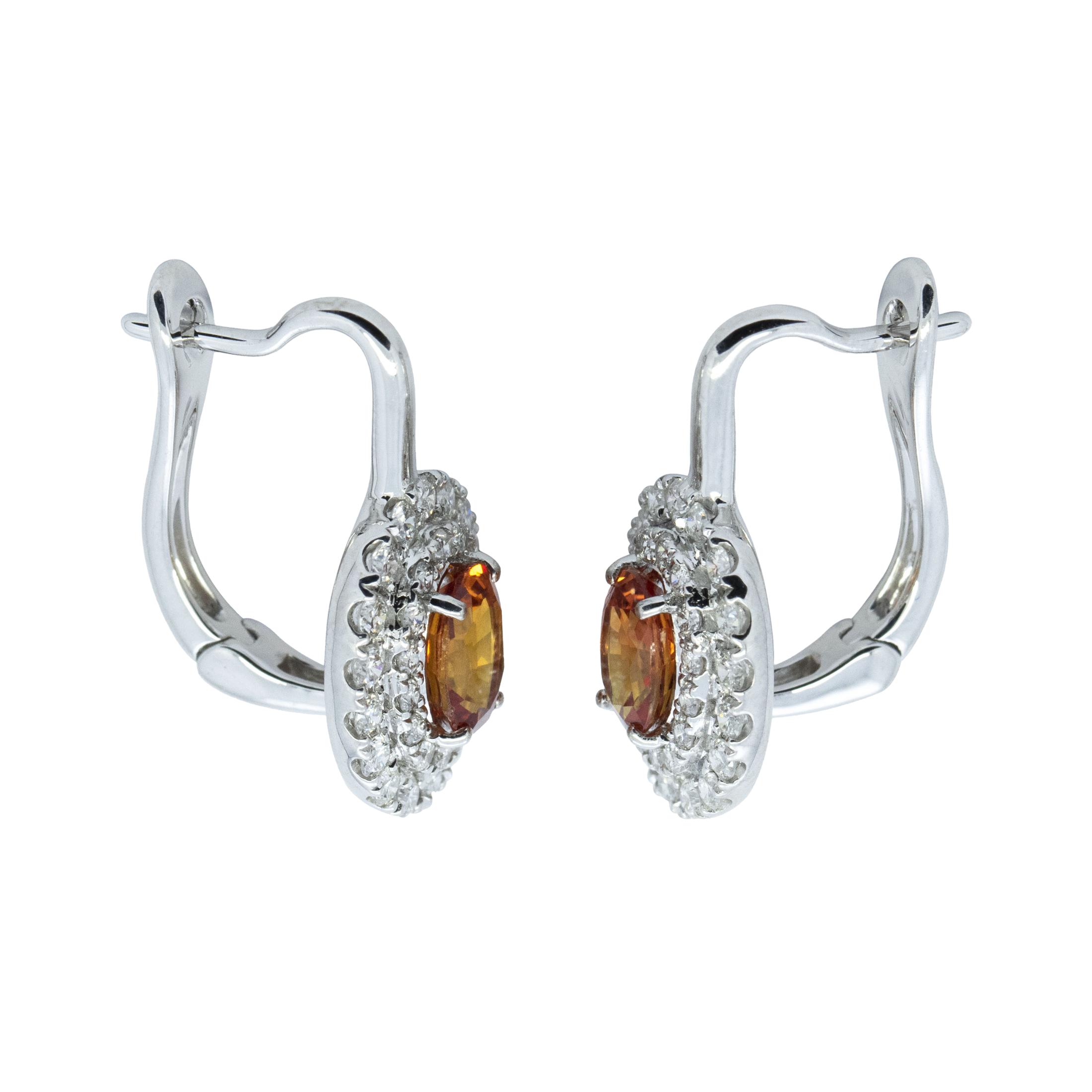 Diamond English Lock Earring