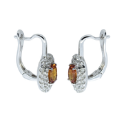 Diamond English Lock Earring