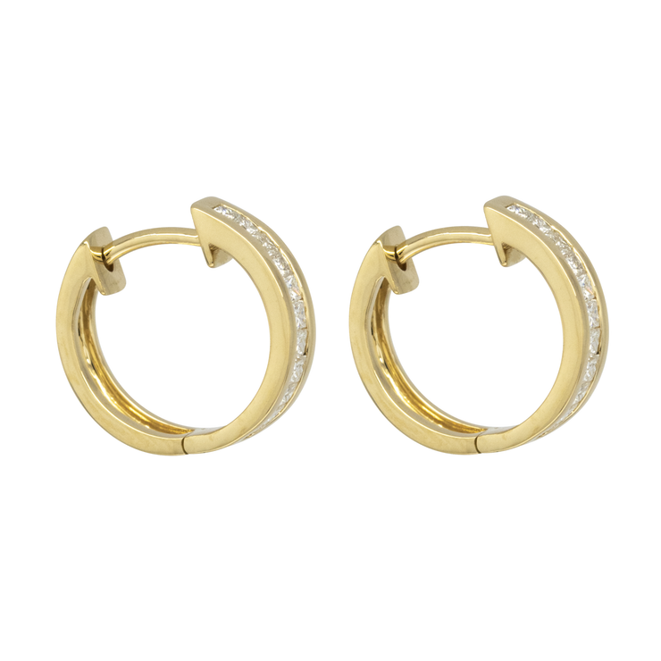 Diamond Hoop Earring