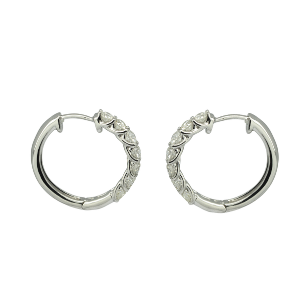 Diamond Hoop Earring