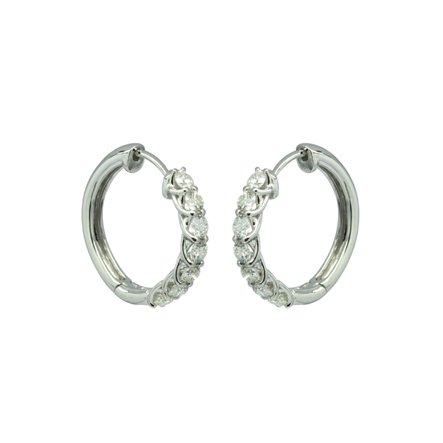 Diamond Hoop Earring