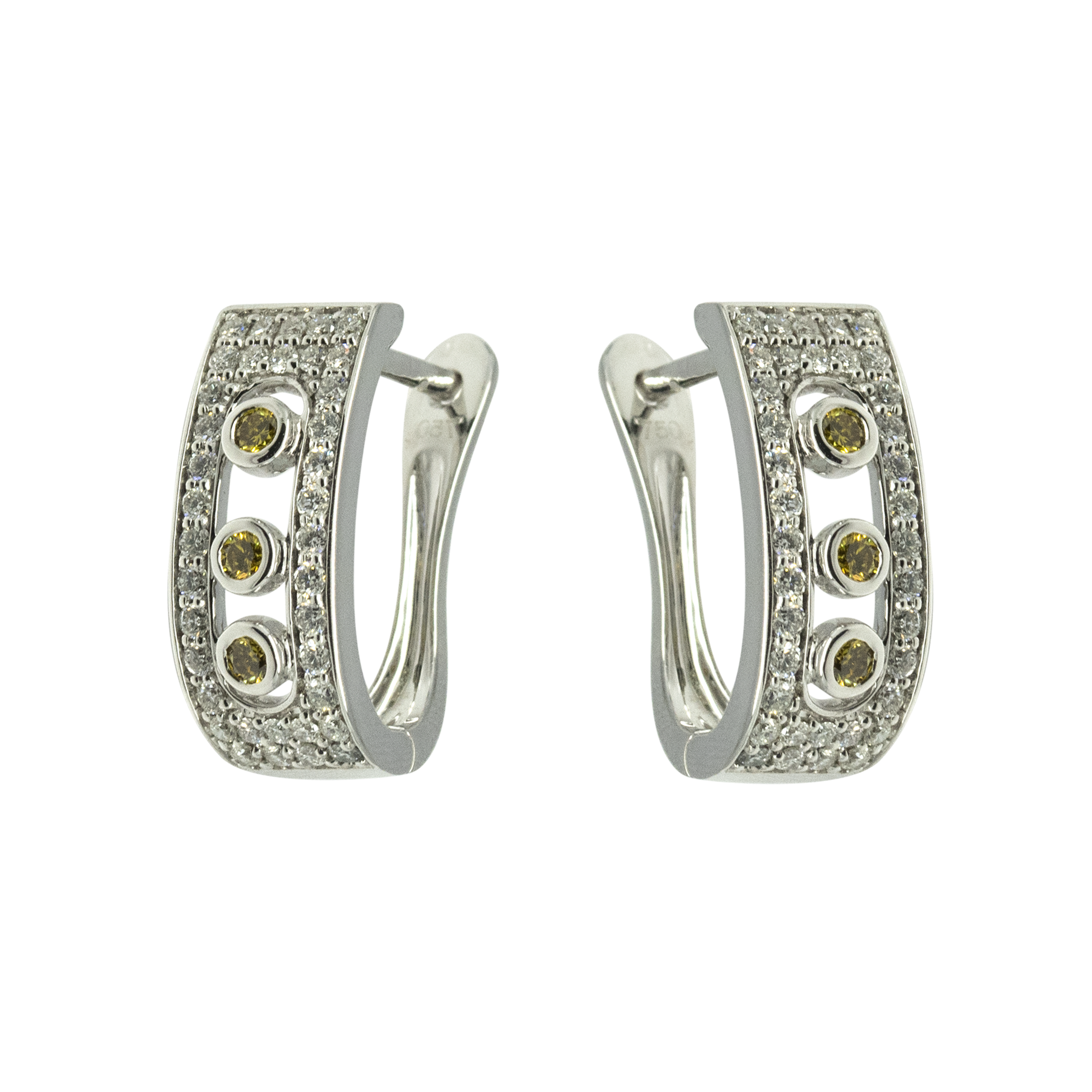 Diamond English Lock Earring