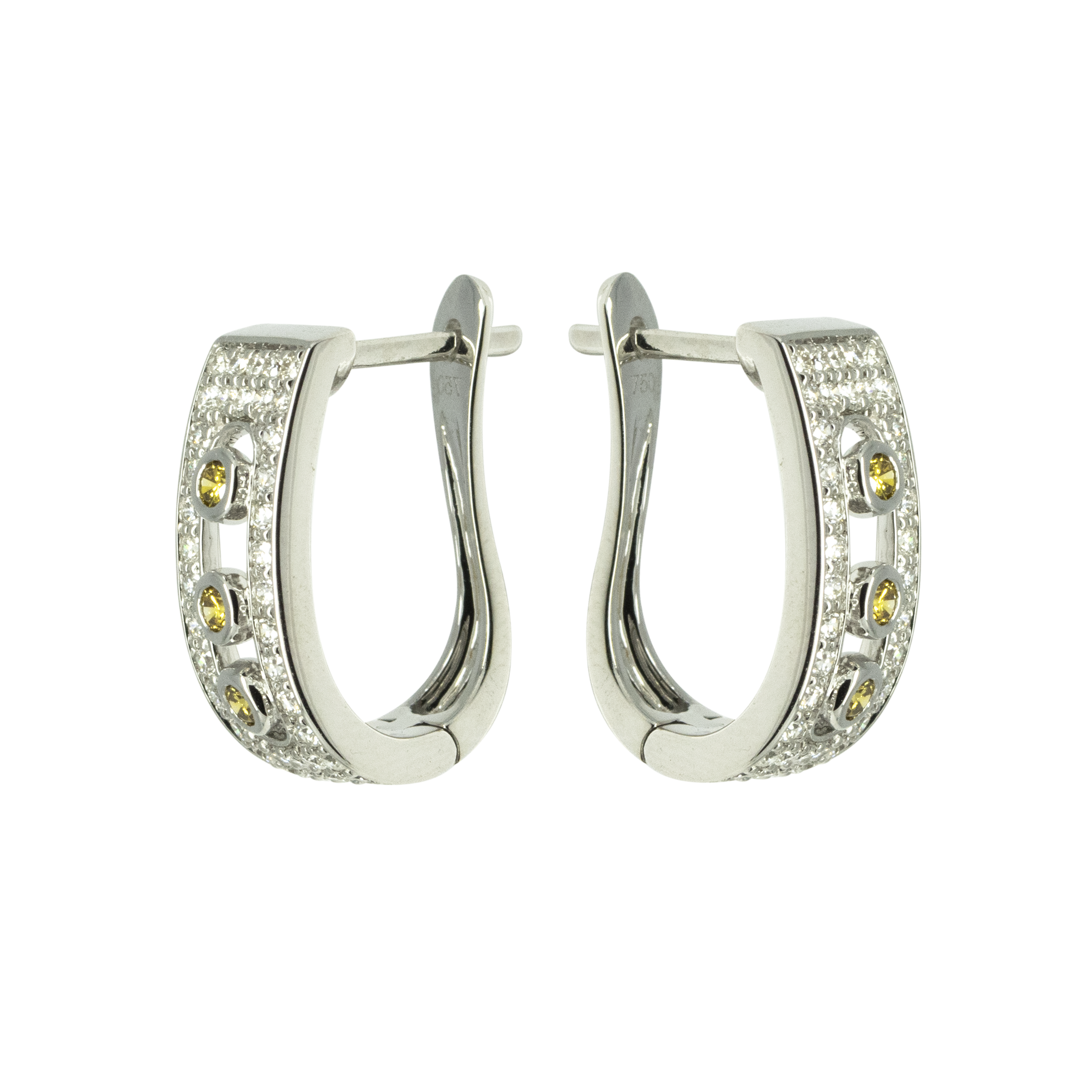 Diamond English Lock Earring