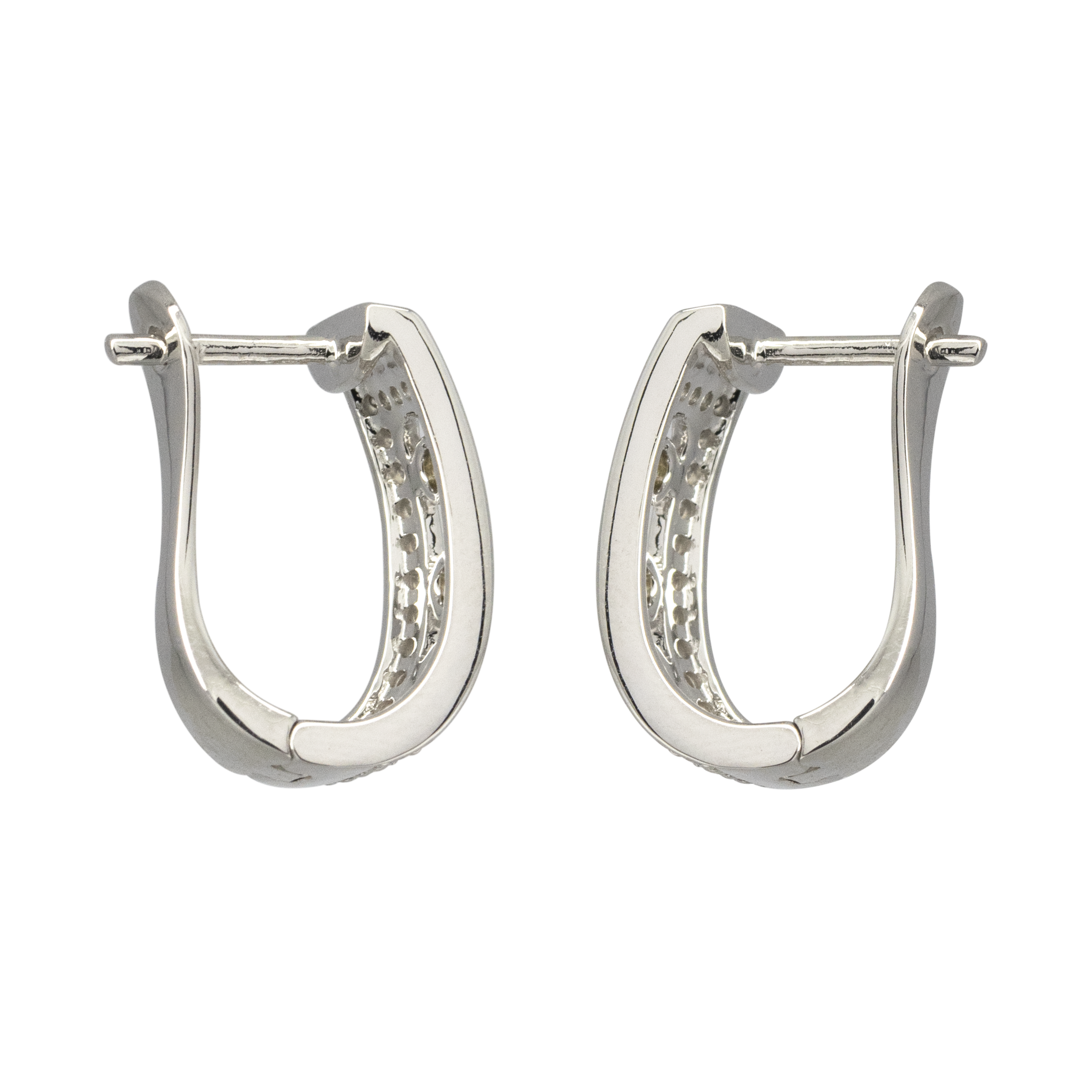 Diamond English Lock Earring