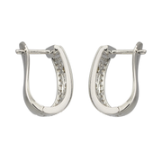 Diamond English Lock Earring