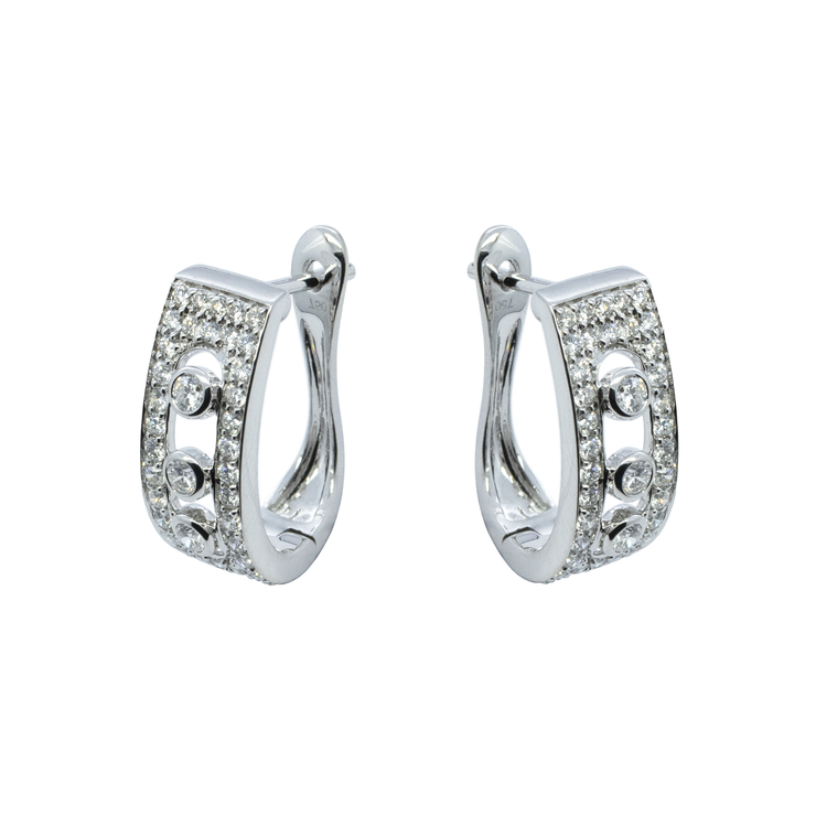 Diamond English Lock Earring