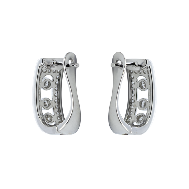 Diamond English Lock Earring