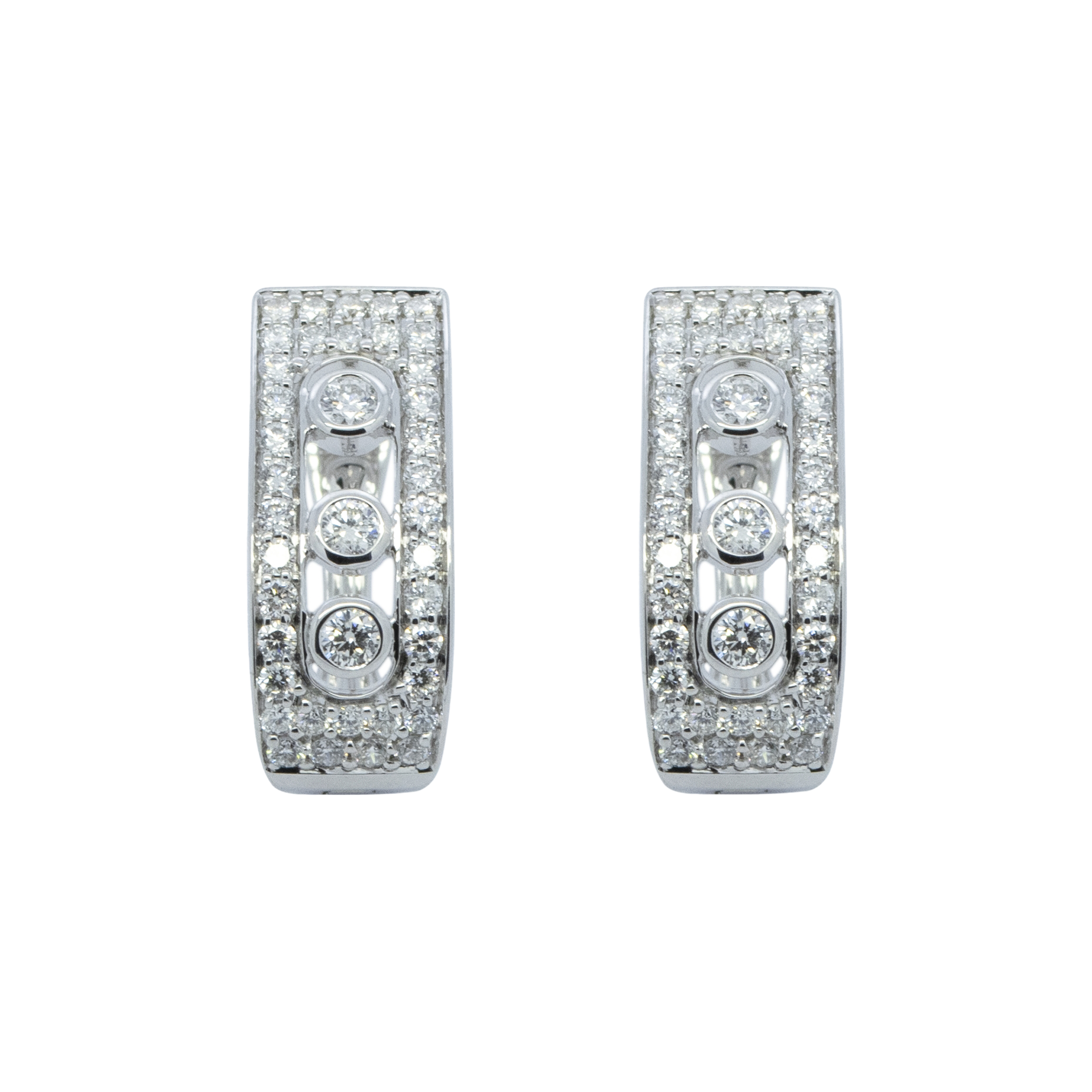 Diamond English Lock Earring