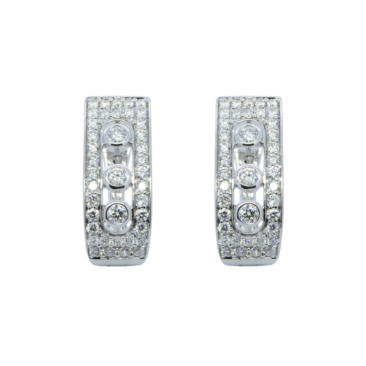 Diamond English Lock Earring