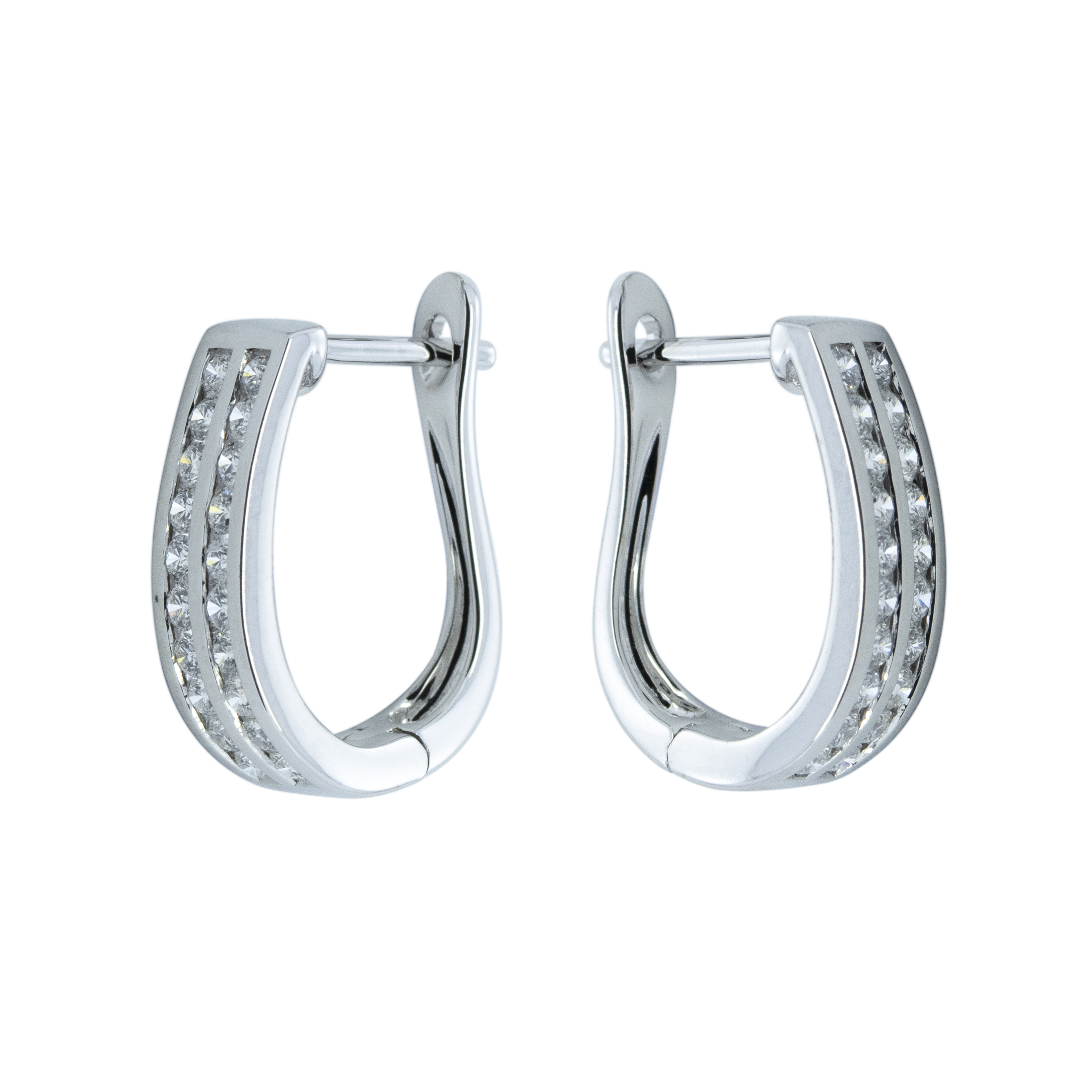 Diamond English Lock Earring