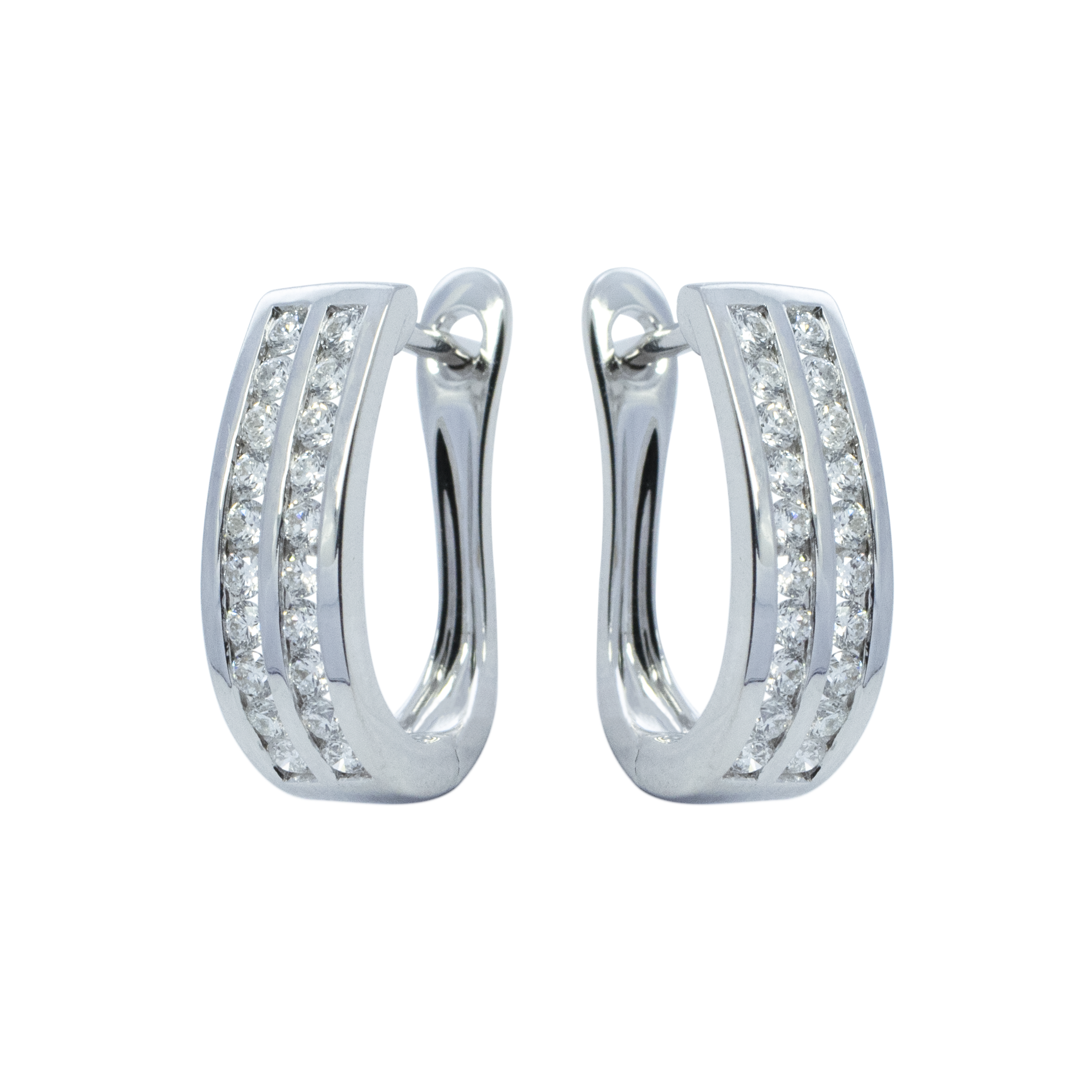 Diamond English Lock Earring