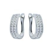 Diamond English Lock Earring