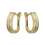 Diamond English Lock Earring