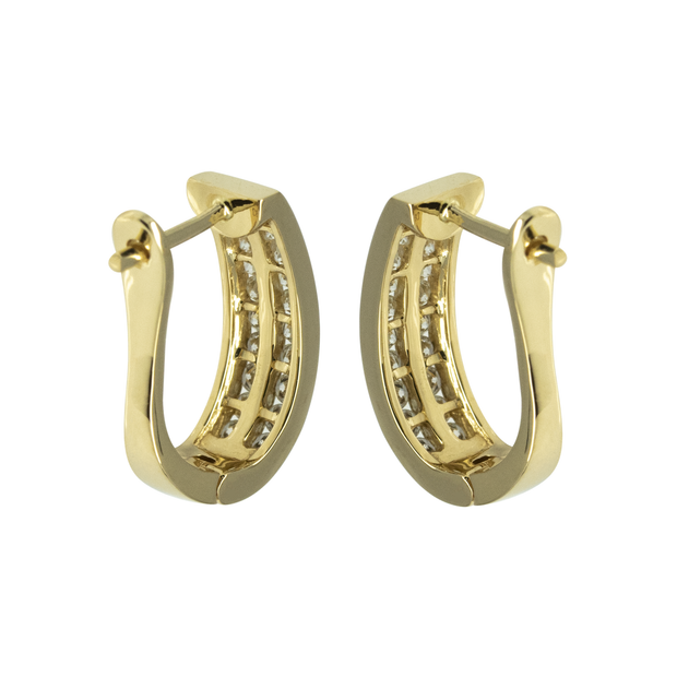 Diamond English Lock Earring