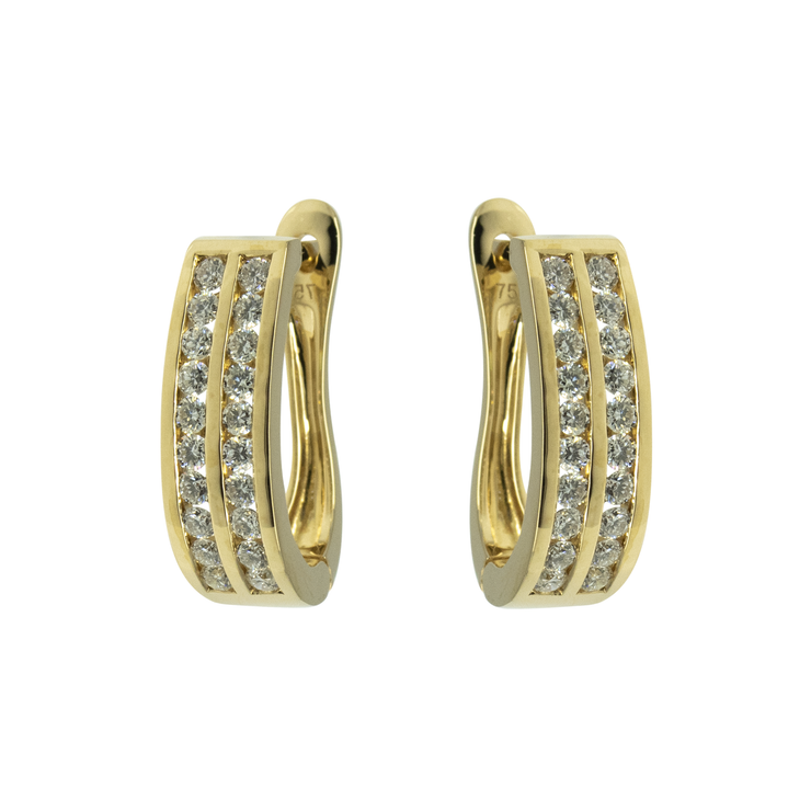 Diamond English Lock Earring