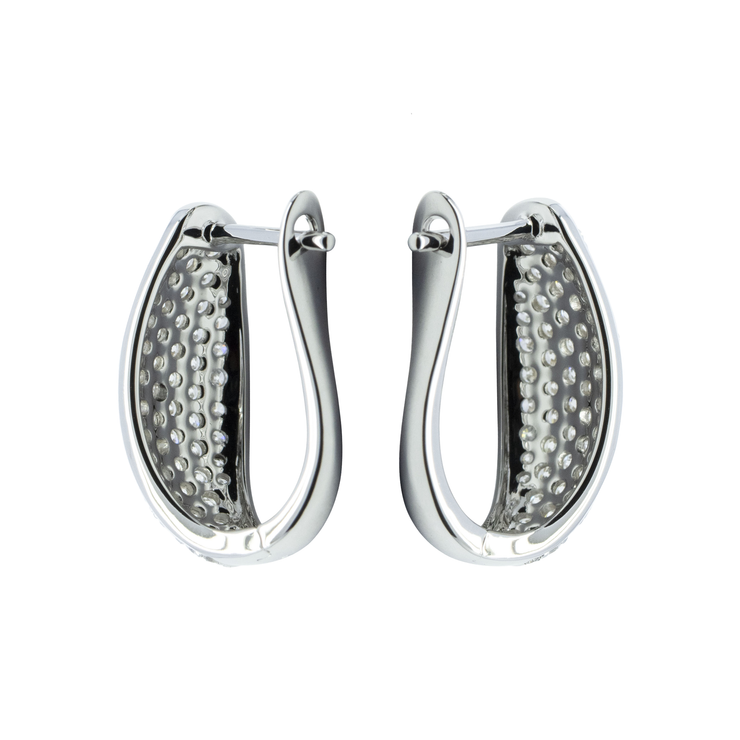 Diamond English Lock Earring