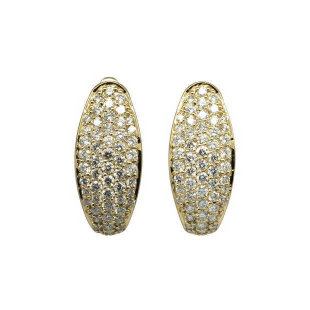 Diamond English Lock Earring