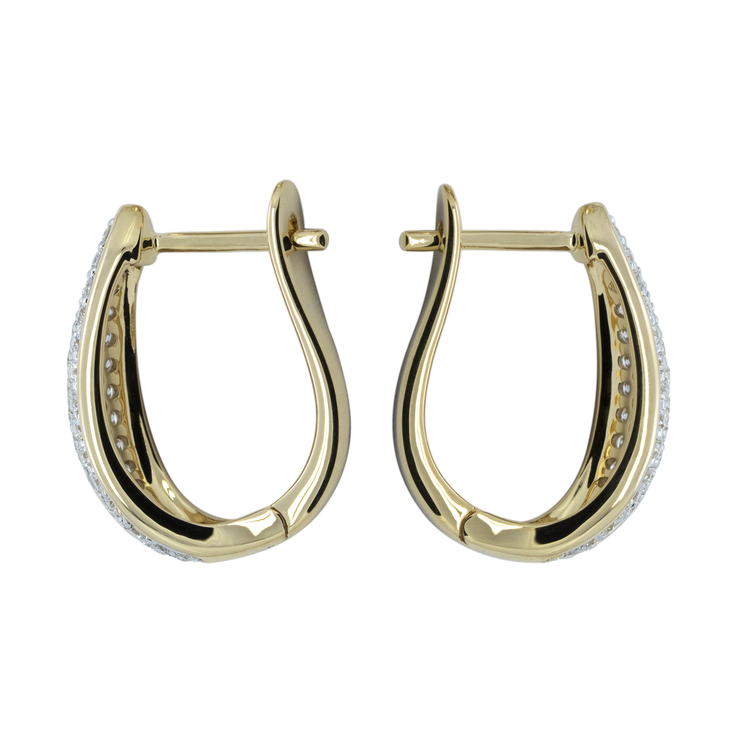 Diamond English Lock Earring