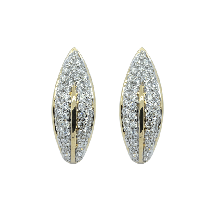 Diamond English Lock Earring