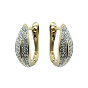 Diamond English Lock Earring