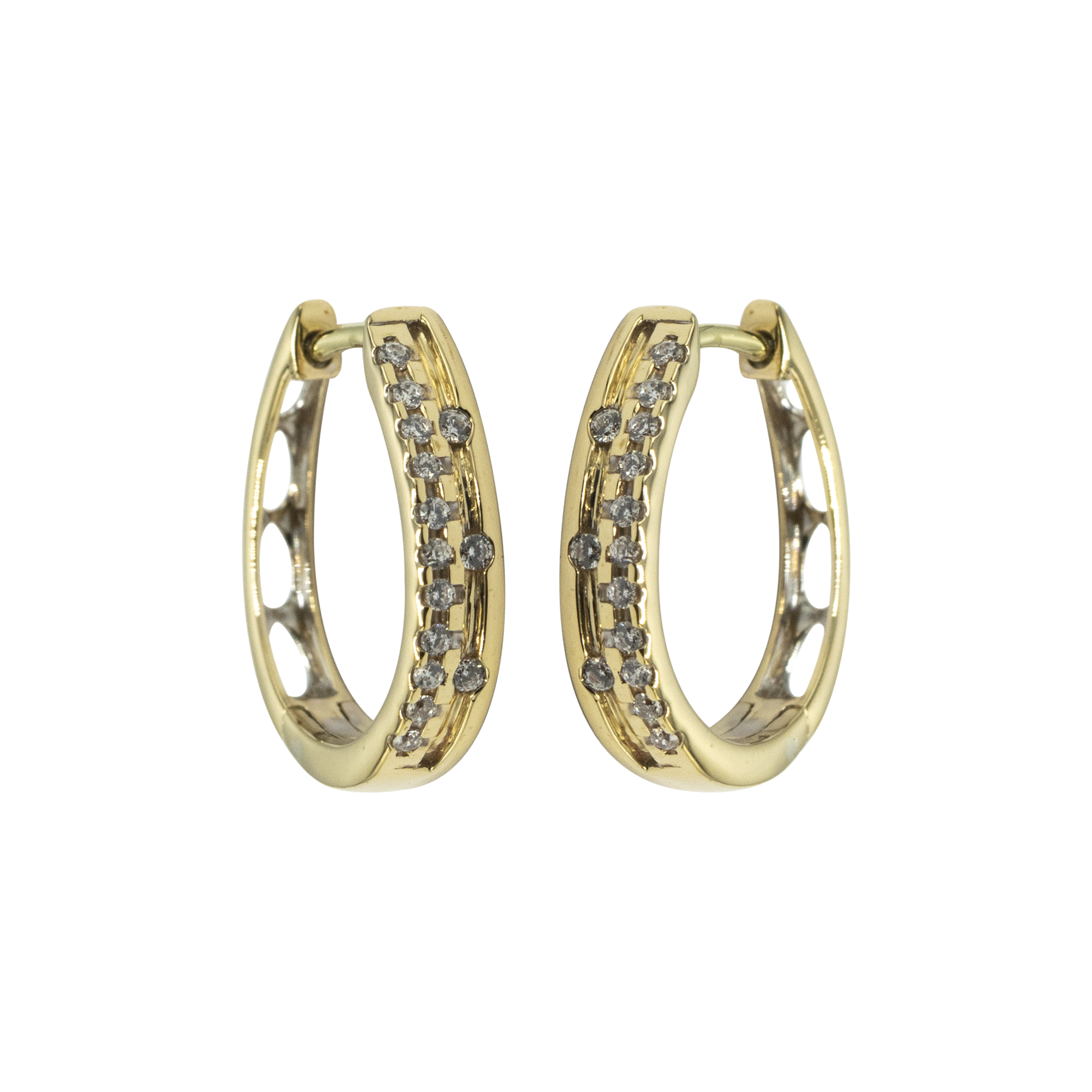 Diamond Hoop Earring