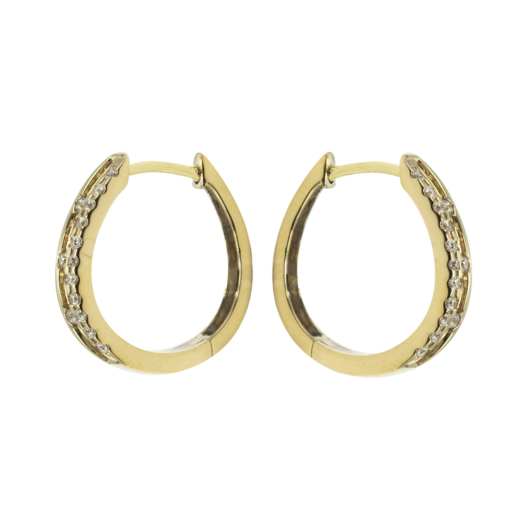 Diamond Hoop Earring