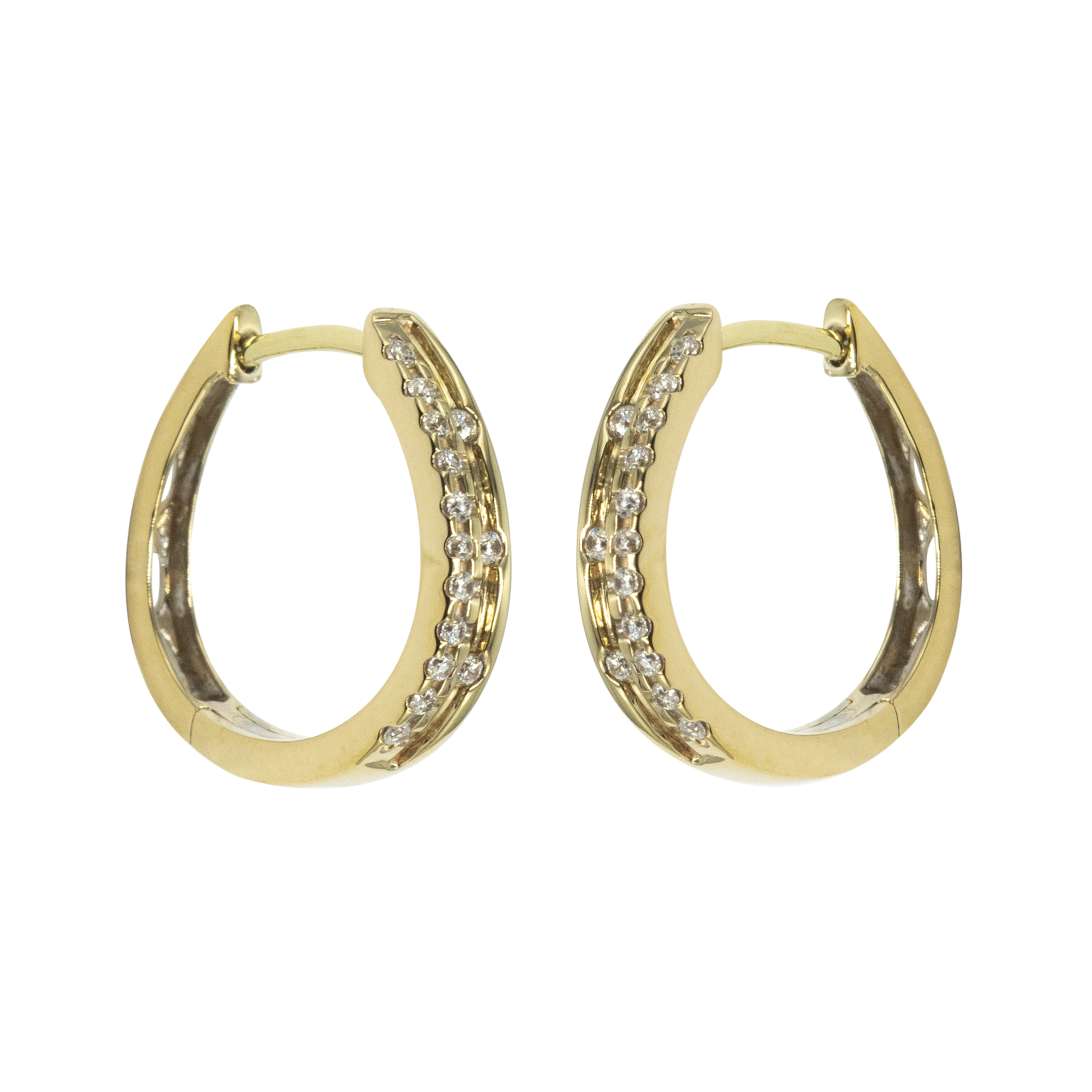 Diamond Hoop Earring