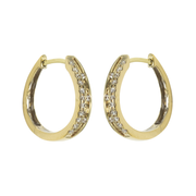 Diamond Hoop Earring