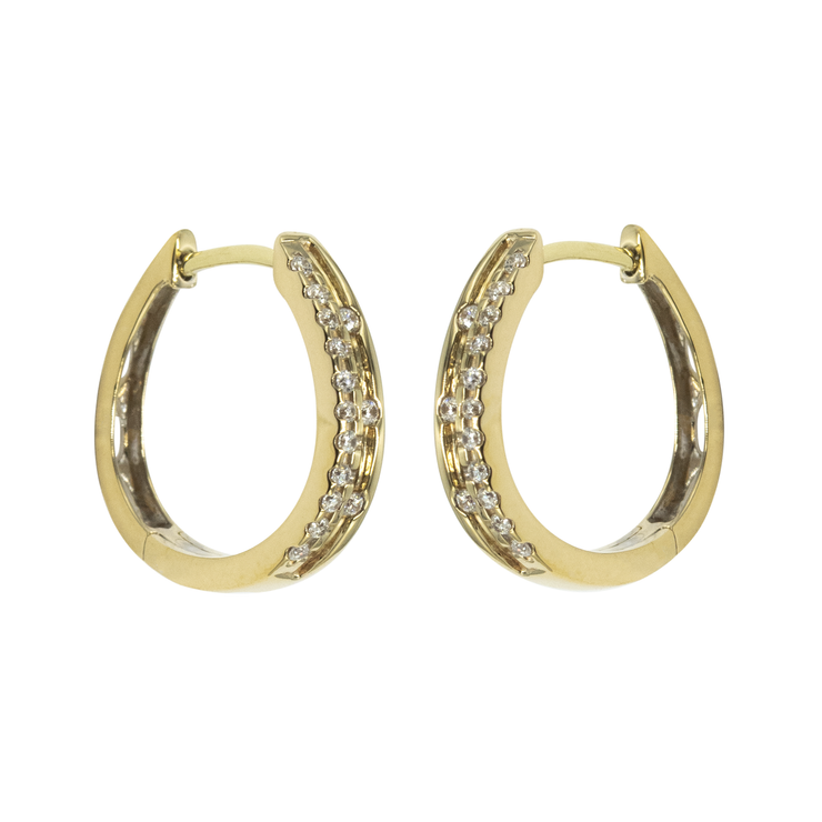 Diamond Hoop Earring