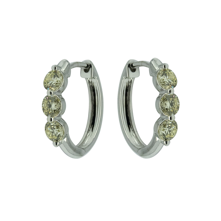 Diamond Hoop Earring