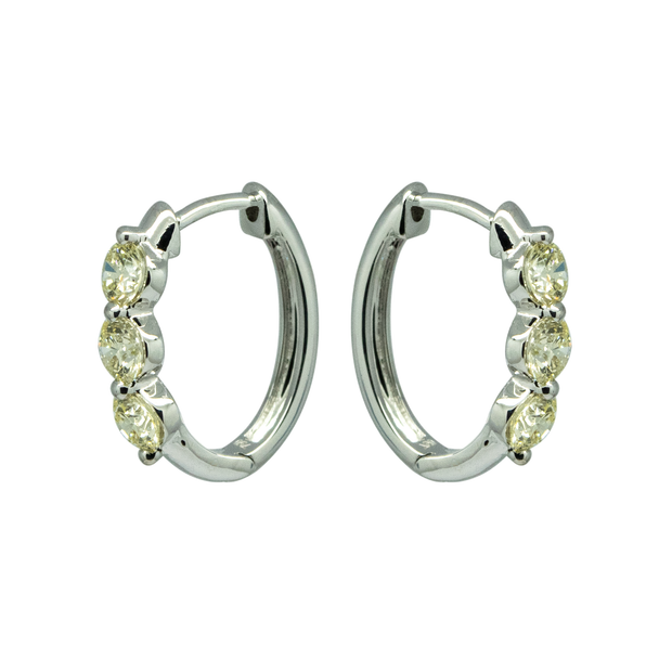 Diamond Hoop Earring