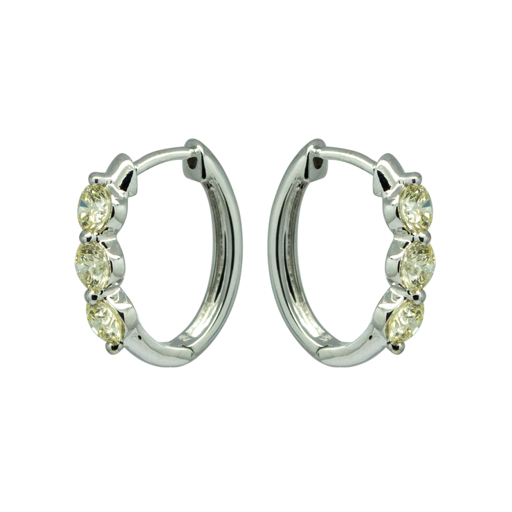 Diamond Hoop Earring