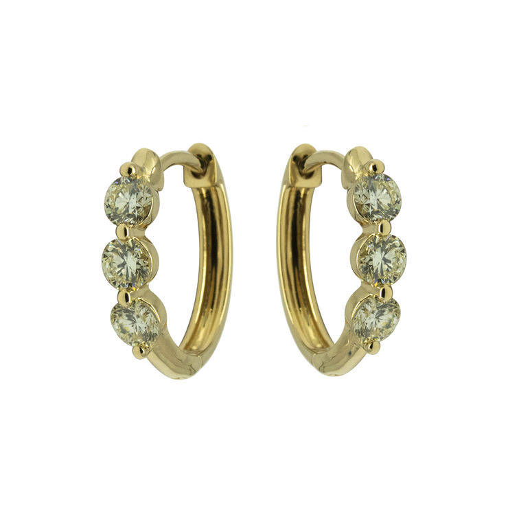 Diamond Hoop Earring