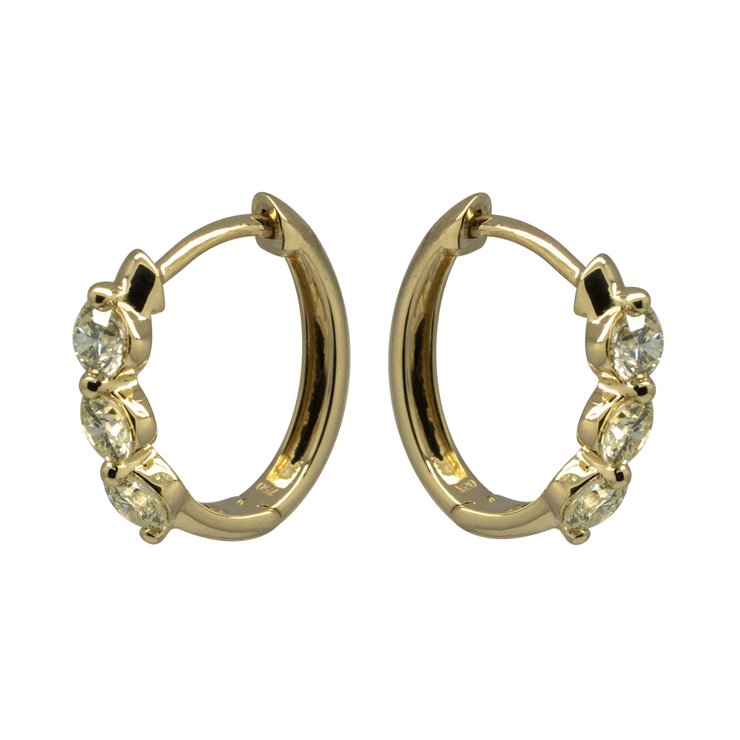 Diamond Hoop Earring