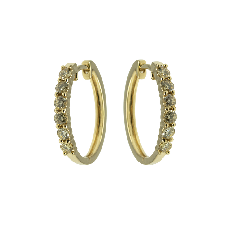 Diamond Hoop Earring