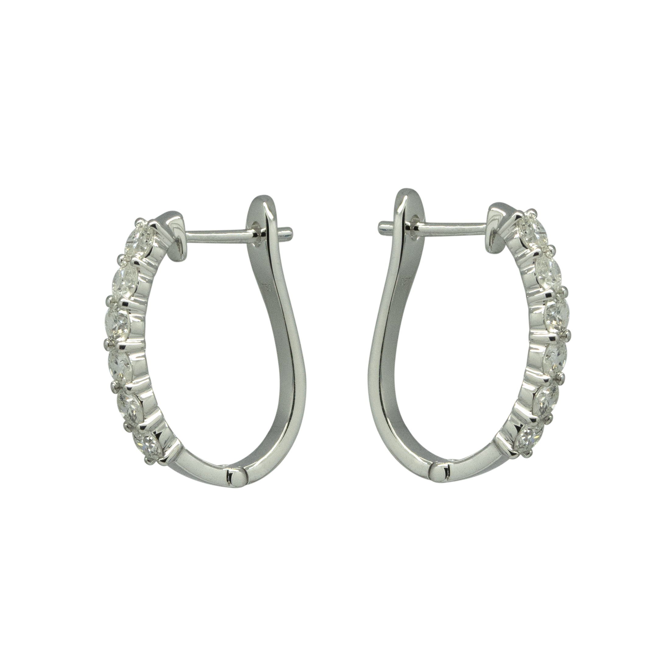 Diamond English Lock Earring