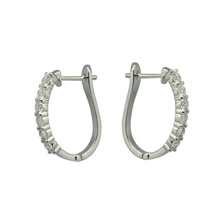 Diamond English Lock Earring