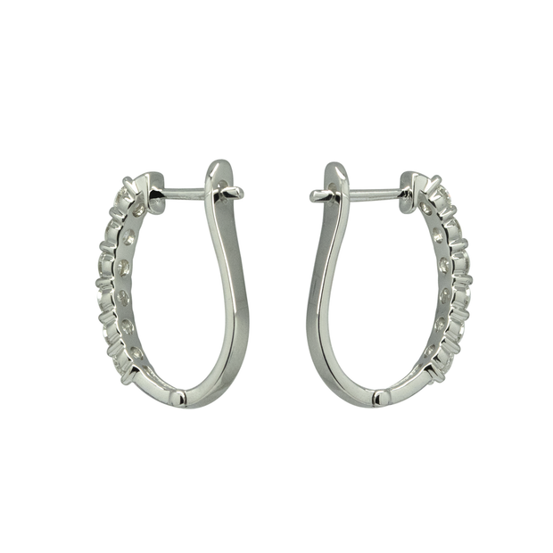 Diamond English Lock Earring