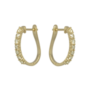 Diamond English Lock Earring