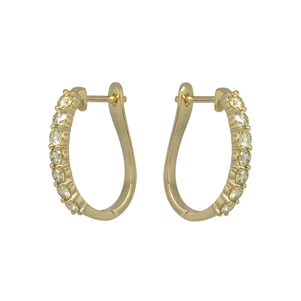 Diamond English Lock Earring