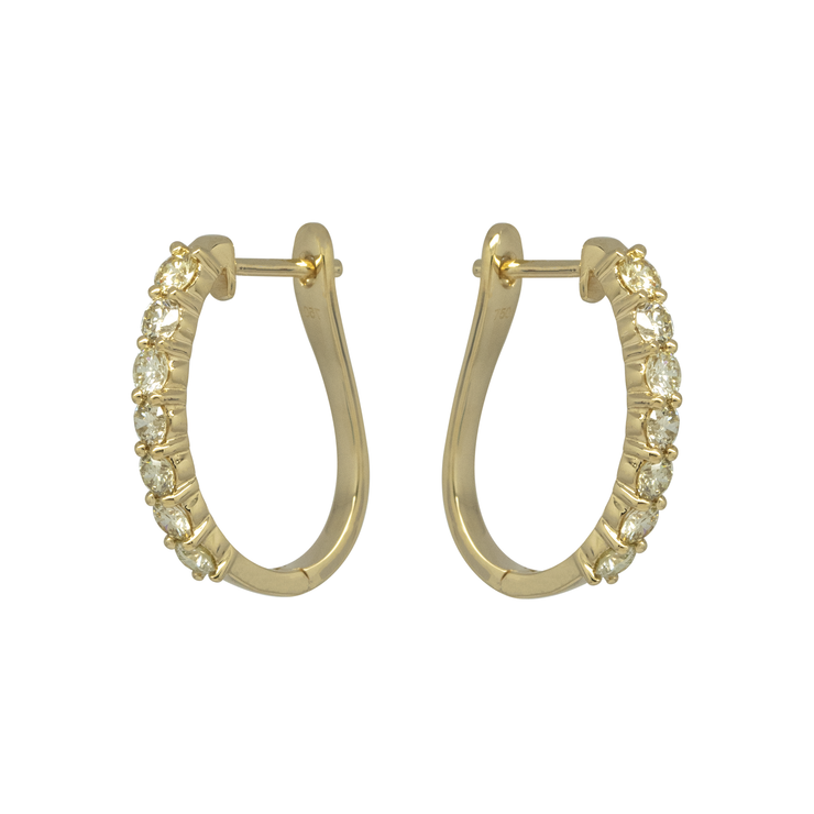 Diamond English Lock Earring