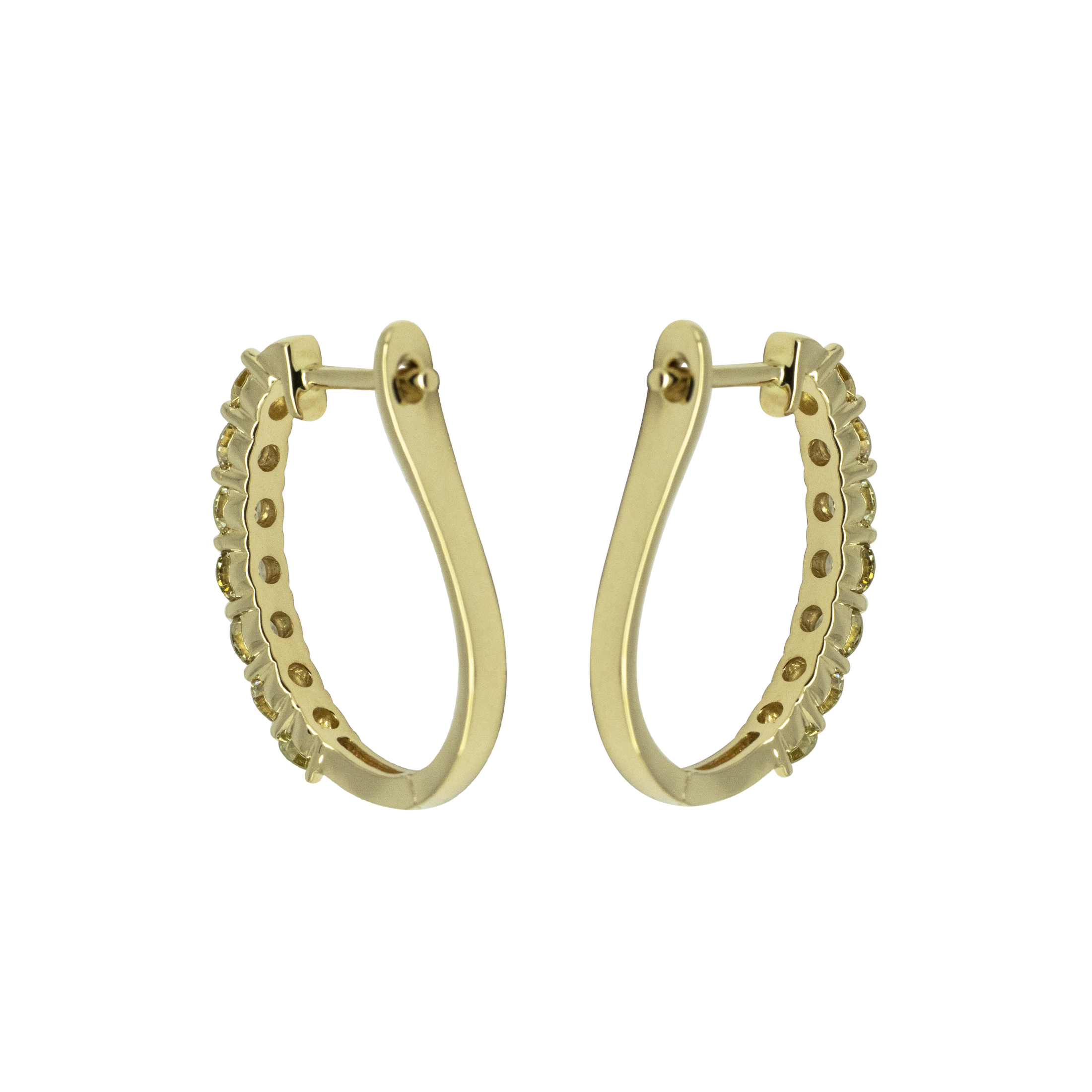 Diamond English Lock Earring