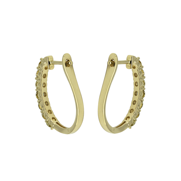 Diamond English Lock Earring