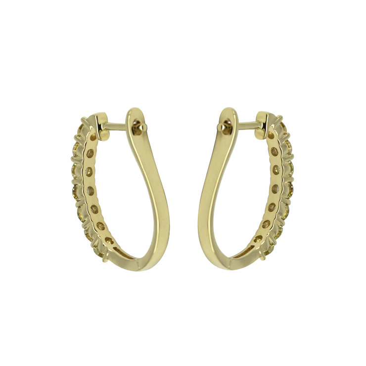 Diamond English Lock Earring