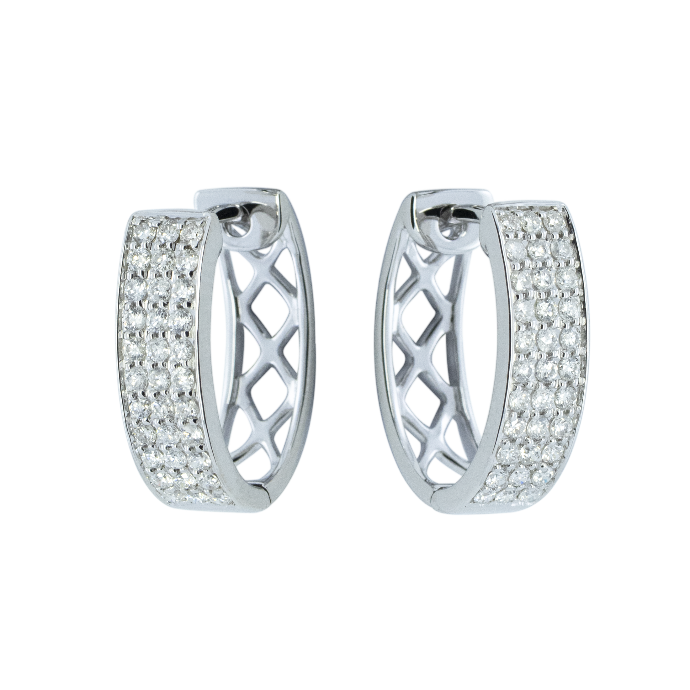 Diamond Hoop Earring