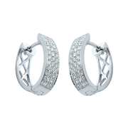 Diamond Hoop Earring